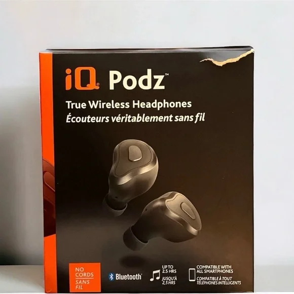 iQ Podz Headphones 245 New Iq Podz True Wireless Headphones